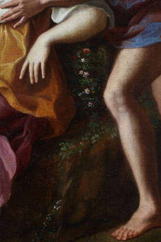 Antiquités - attributed to Noel Coypel (1628 - 1707). Zéphyr and Flora around 1700