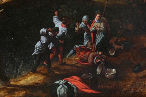 XVIe siècle et avant - Gillis Mostaert (1528 - 1598) - La révolte des villageois