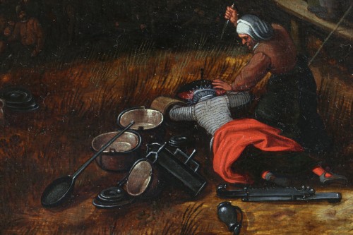 Gillis Mostaert (1528 - 1598)  The revolt of the villagers - Renaissance