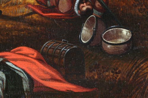 Antiquités - Gillis Mostaert (1528 - 1598) - La révolte des villageois