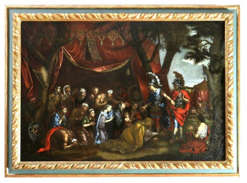 Ecole napolitaine du XVIIè d’après Charles Lebrun, La famille de Darius devant Alexan
