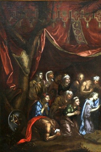 Ecole napolitaine du XVIIè d’après Charles Lebrun, La famille de Darius devant Alexandre - Galerie PhC