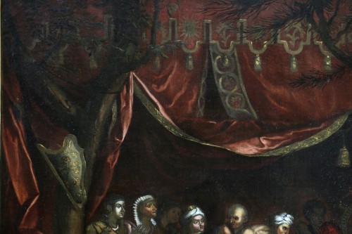 Louis XIV - Ecole napolitaine du XVIIè d’après Charles Lebrun, La famille de Darius devant Alexan
