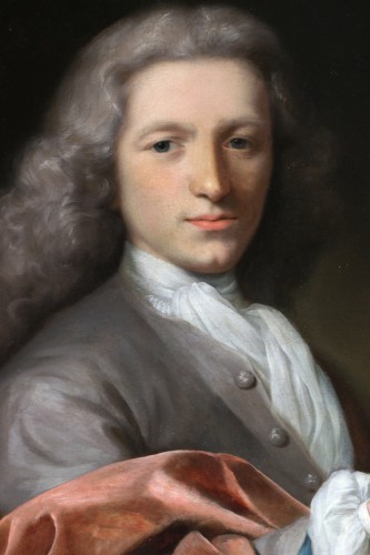 portrait d’un jeune homme - Jan Maurits Quinkhardt (1688 -1772) Ecole hollandaise du XVIIIe siècle, portrait - Louis XV