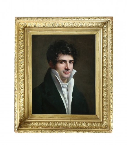 Ecole française vers 1810 - Portrait d’un jeune homme