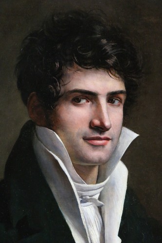 Ecole française vers 1810 - Portrait d’un jeune homme - Galerie PhC