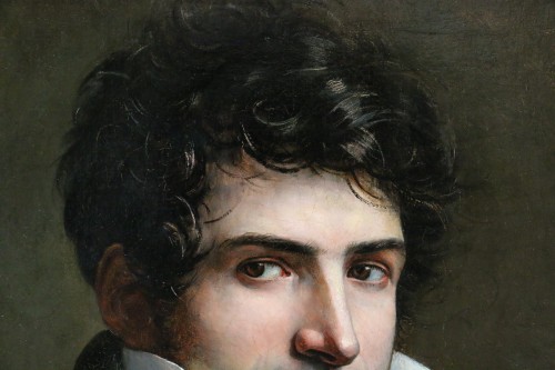 Empire - French school around 1810. Portrait of a young man