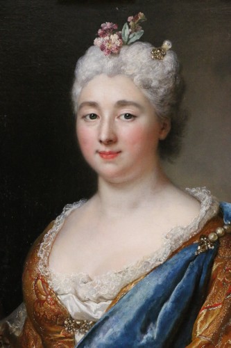 Tableaux et dessins Tableaux XVIIIe siècle - Nicolas de Largillière ou Largillierre (1656-1746) - Portrait d’une jeune femme