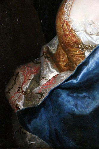 XVIIIe siècle - Nicolas de Largillière ou Largillierre (1656-1746) - Portrait d’une jeune femme