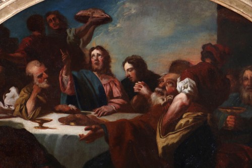 Charles de la Fosse (1636 - 1716) Jesus performing the Last Supper - Paintings & Drawings Style Louis XIV