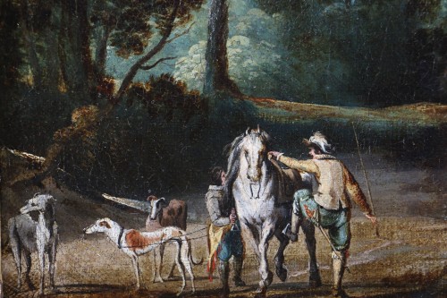 Antiquités - Jan Wildens (1585 - 1653)  Paysage animé