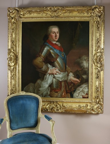 Antiquités - Portrait de Louis de France - Attribué à Louis Michel Van Loo (1707 - 1771)