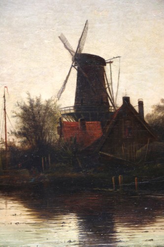 Jacob Jan Coenraad Spöhler (1837, 1923). Paysage hollandais - Galerie PhC