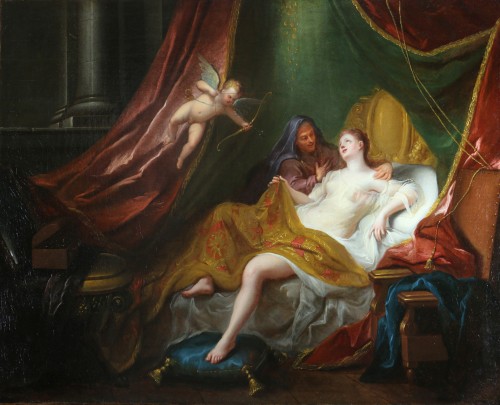 Danaé et la pluie d’or - Jean-François de Troy (1679-1752) et atelier - Tableaux et dessins Style Louis XV