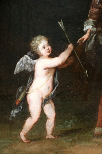 Louis XV - Gallant scene - Attributed to Philippe Mercier (1689-1760)