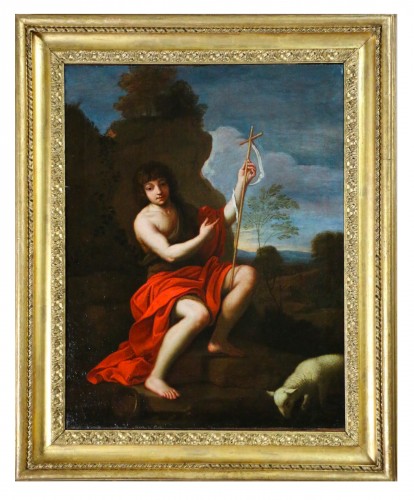 Atelier de Nicolas Mignard (1606-1668). Saint Jean-Baptiste dans le désert