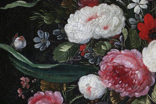 XVIIe siècle - Andries Daniels (1580 – 1640) et atelier - Riche bouquet de fleurs dans un vase