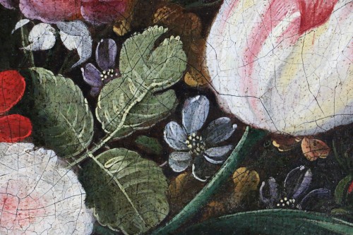 Antiquités - Andries Daniels (1580 – 1640) et atelier - Riche bouquet de fleurs dans un vase