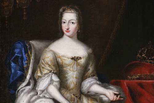 Tableaux et dessins Tableaux XVIIe siècle - Portrait de la reine de Suède Hedvig Eleonor, attribué à David Klöcker Ehrenstrahl (1629-1698) 