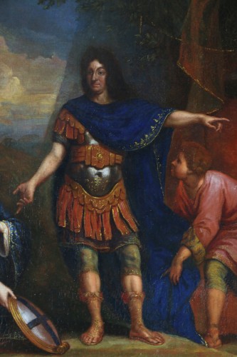 Tableaux et dessins Tableaux XVIIe siècle - Vernansal Guy Louis (1648-1729) Louis XIV reçoit la reddition de Marseille