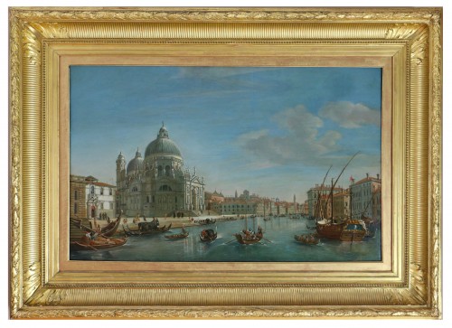 Italian school around 1800. Venice, the grand canal near the Salute