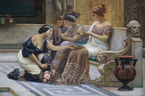 Emilio Vasarri (1826 -1928) - Pompéi, un après-midi aux thermes. - Galerie PhC