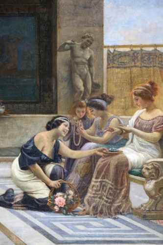 Emilio Vasarri (1826 -1928) - Pompéi, un après-midi aux thermes. - Napoléon III