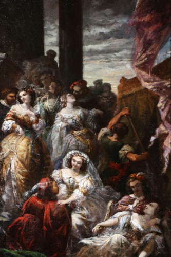 Paintings & Drawings  - French School, Circle Of Eugène Isabey, Venetian Festivals. 