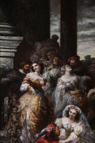 French School, Circle Of Eugène Isabey, Venetian Festivals.  - 