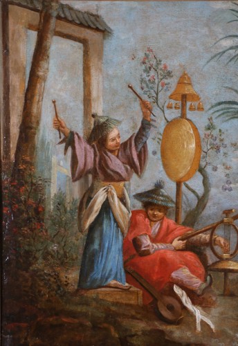 Tableaux et dessins Tableaux XVIIIe siècle - Jean-Baptiste Le Prince (1734-1781) Scène de chinoiseries
