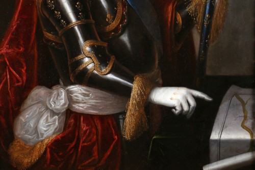 Henri Testelin le jeune (1616-1695) Grand portrait officiel de Louis XIV vers 1680 - Louis XIV