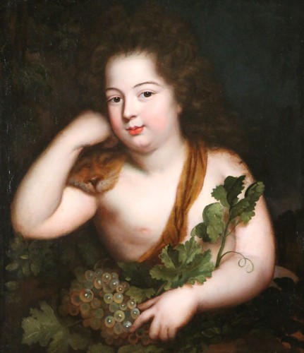 Le grand Dauphin en Dionysos, attribué à Jean Nocret (1615 - 1672) - Tableaux et dessins Style Louis XIV