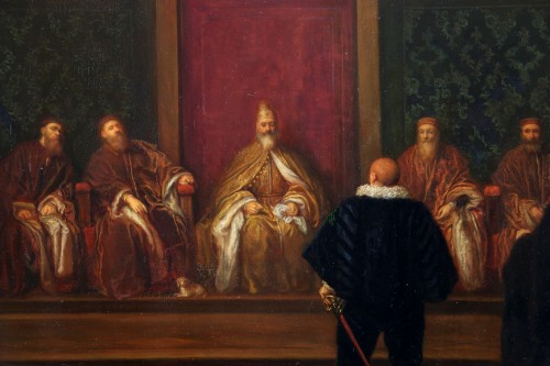 Joseph-nicolas Robert-fleury (1797-1890) Le Doge Grimani reçoit l'Ambassadeur - Galerie PhC