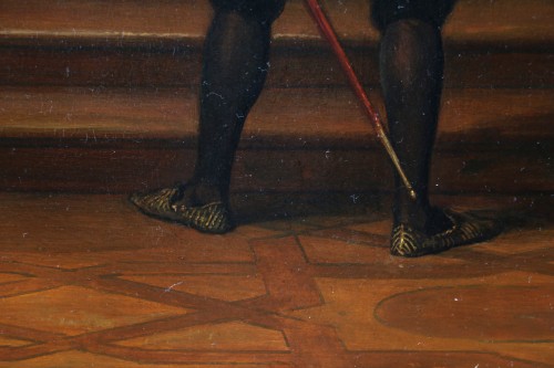 Antiquités - Joseph-nicolas Robert-fleury (1797-1890) Le Doge Grimani reçoit l'Ambassadeur