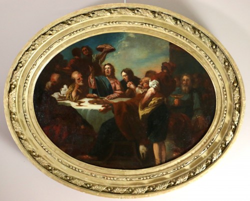 Antiquités - Charles de la Fosse (1636 -1716) Jésus faisant la Cène