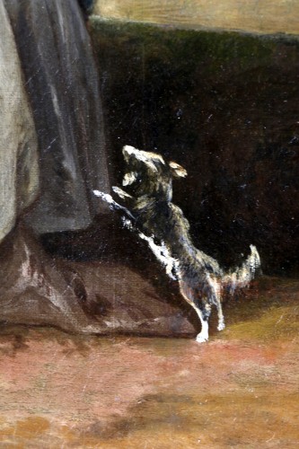 Antiquités - Scène Galante, attribué à Philippe Mercier (1689-1760) Ecole d’Antoine Watteau