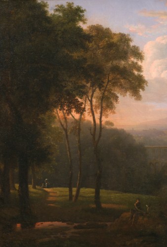 Roman countryside, attributed to Nicolas-Didier Boguet (1755-1839) - Directoire