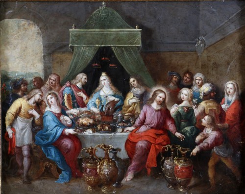 Frans Franken II (1581-1641) and workshop, The Wedding at Cana  - Paintings & Drawings Style Louis XIII