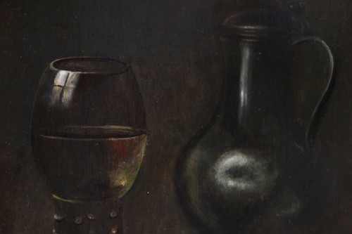 XVIIe siècle - Nature morte au Romer, attribué à Hans van Sant (Actif à Haarlem entre 1630 et 1653) 