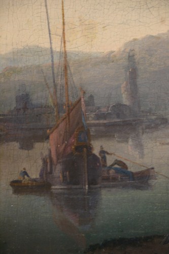 Maritime Capriccio, attributed to Adriaen Manglard (1695-1760)  - Louis XIV