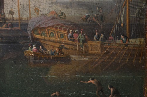 Antiquités - Maritime Capriccio, attributed to Adriaen Manglard (1695-1760) 