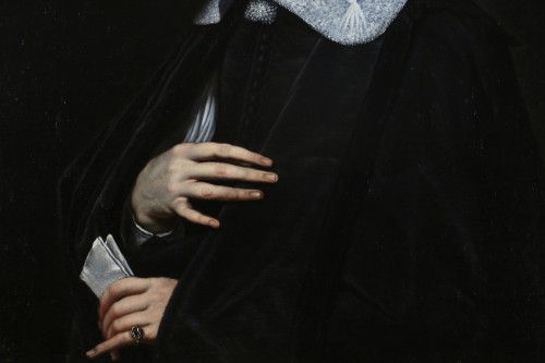 Tableaux et dessins Tableaux XVIIe siècle - Philippe de Champaigne (1602-1674) atelier. Portrait présumé de Noel Bullion.