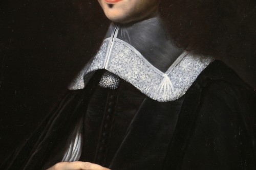 XVIIe siècle - Philippe de Champaigne (1602-1674) atelier. Portrait présumé de Noel Bullion.