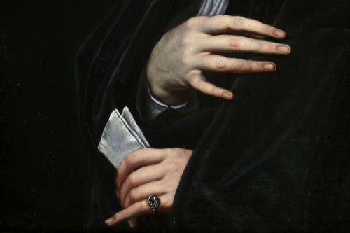 Philippe de Champaigne (1602-1674) atelier. Portrait présumé de Noel Bullion. - Louis XIII