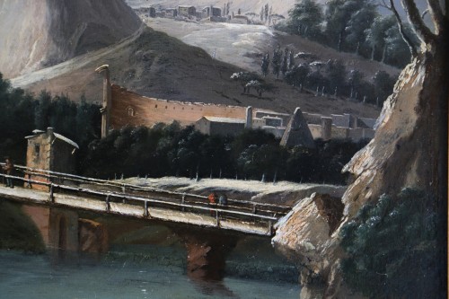  Lively winter landscape, attributed to César Van Loo (1743-1821 - Directoire