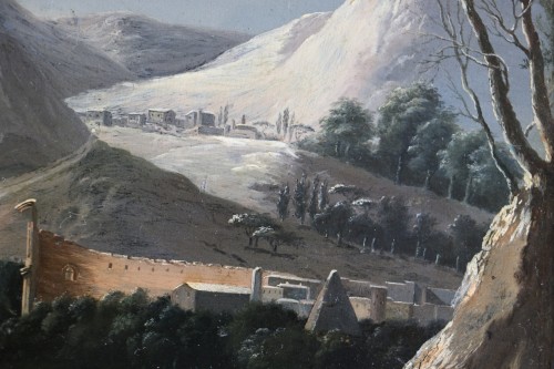 Directoire -  Lively winter landscape, attributed to César Van Loo (1743-1821