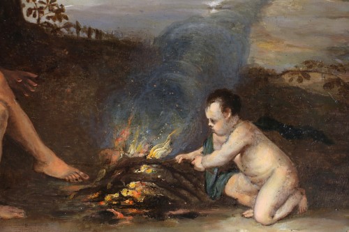 Allegorical Winter Landscape, attributed to Frans de Momper (1603-1660) - Louis XIII