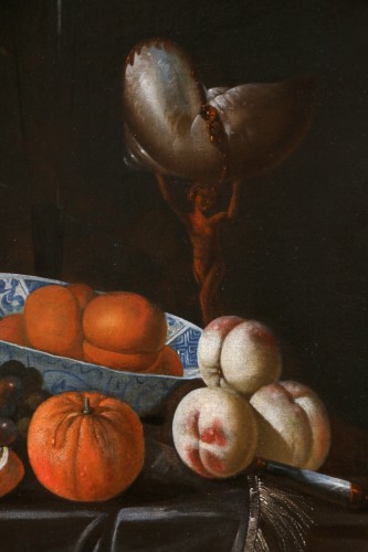 Huybert Van Westhoven (1642-1712)   Still life with fruit and preciou - 