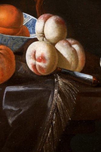 Huybert Van Westhoven (1642-1712)   Still life with fruit and preciou - Louis XIV