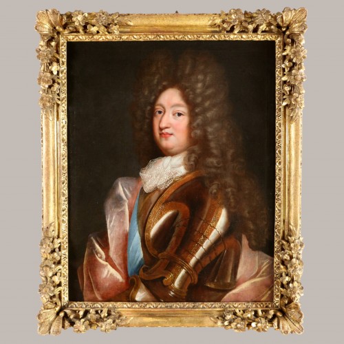 Portrait of the Grand Dauphin,  attributed to Alexis Simon Belle (1674-1734) - Paintings & Drawings Style Louis XIV